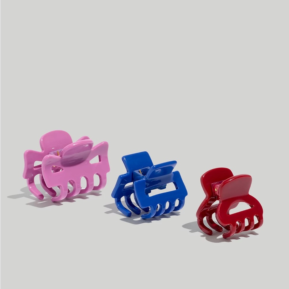 Madewell - Three-Pack MWL (Re)Sourced Mini Claw Hair Clips